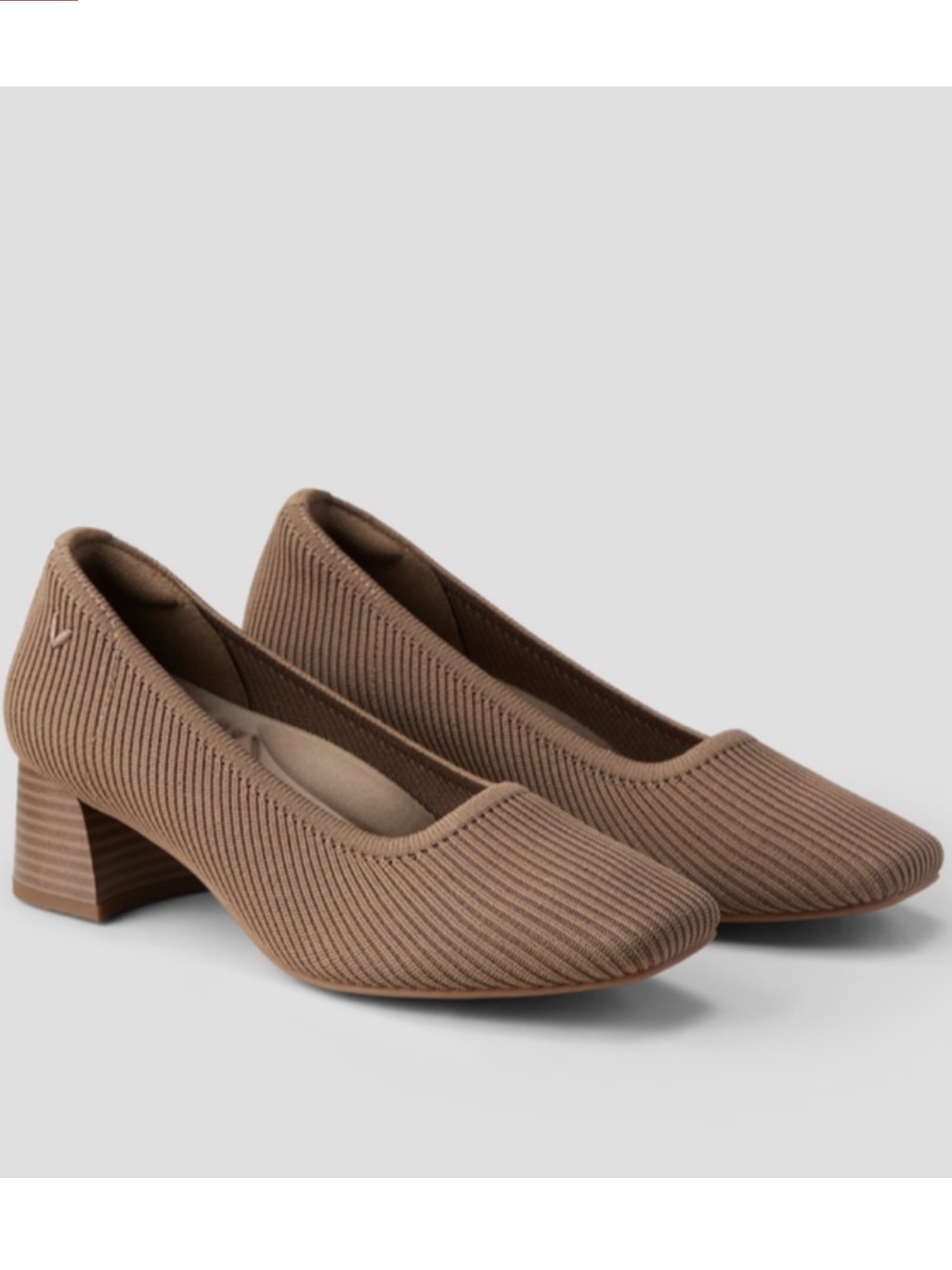 Vivaia Melody Pro Square Toe Chunky Heels 12/42 Brown Padded Arch Support